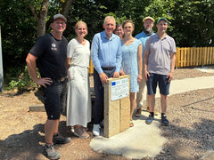 Pressetermin zum Start in Leidingen