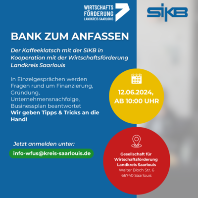 Bank zum Anfassen Wirtschaftsförderung-Juni