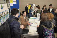 Gedränge am Jobcenter-Infostand 