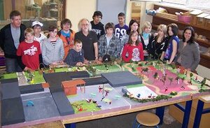 Modell Schulhof Modell Schulhof