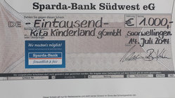 Scheck Sparda Kinderland