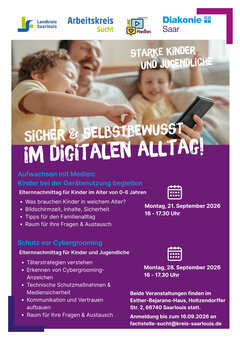 Plakat Diakonie Mediennutzung Kinder & Jugendliche