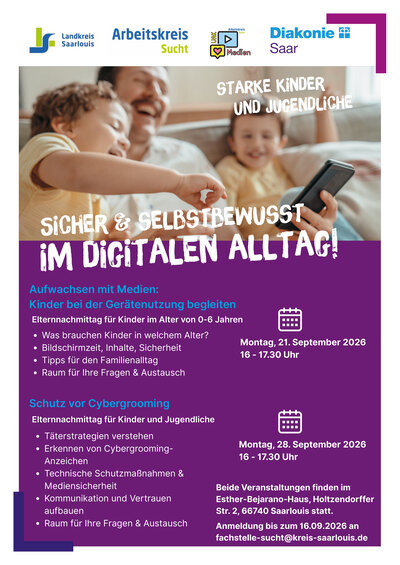 Plakat Diakonie Mediennutzung Kinder & Jugendliche