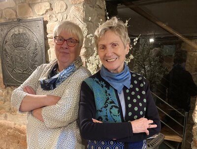 Die beiden Mundartautorinnen Ursula Kerber und Karin Peter