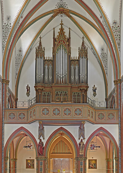 Foto der Orgel in Wallerfangen Fotograf Wolfgang Menzel