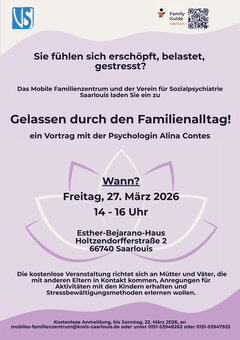 Flyer Gelassen durch den Familienalltag