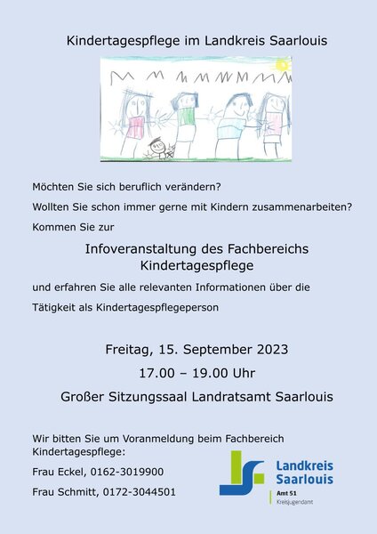 Infoveranstaltung Kinderpflege