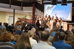 Der Unterstufenchor des GSG Lebach bei der UNESCO-Feier