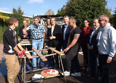 Jugendwerkstatt Ministerbesuch