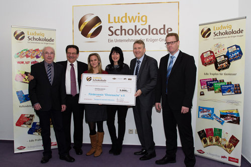 Spendenübergabe Ludwig Schokolade
