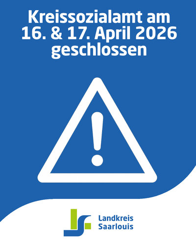 Kreissozialamt geschlossen Grafik