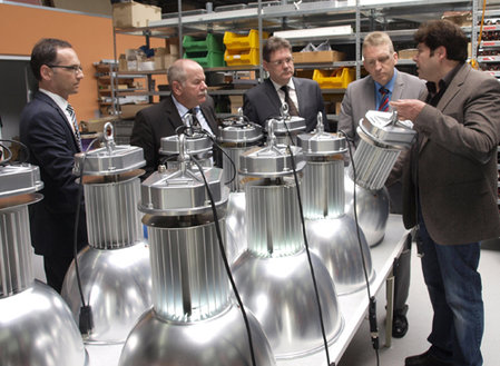 Wirtschaftsminister und Landrat besuchen CDS in Saarwellingen