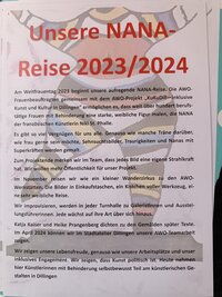 Info-Tafel zur NANA-Ausstellung