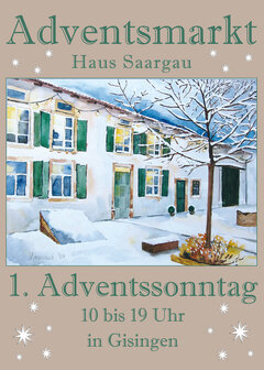 Plakat Adventsmarkt Gisingen 2025