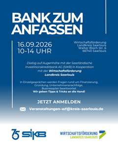 Bank zum Anfassen Sep26