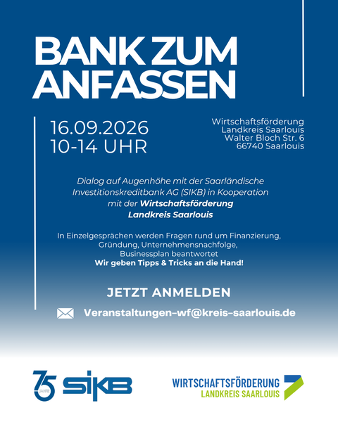Bank zum Anfassen Sep26 Bank zum Anfassen Sep26